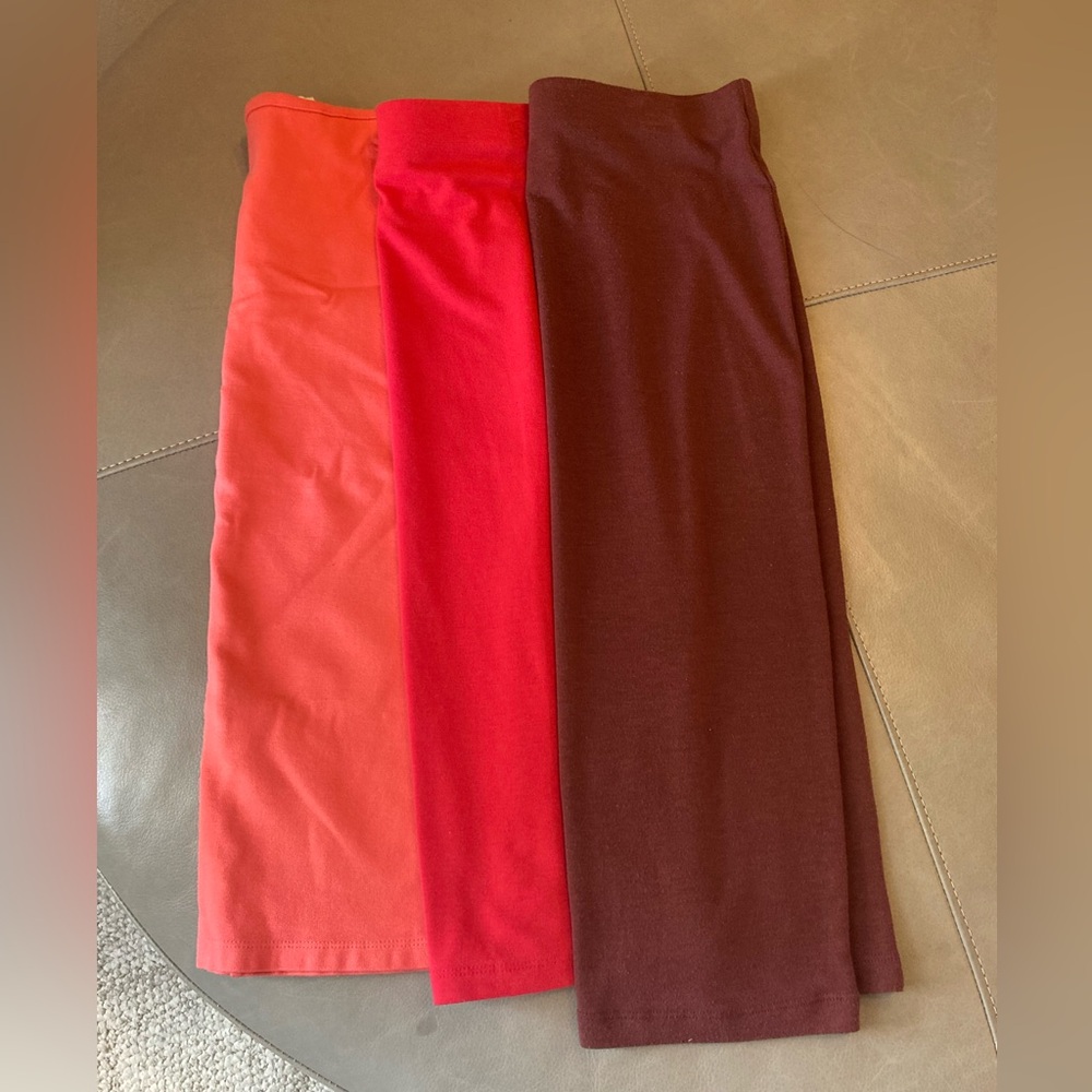 Women's Skirt Set - Reddish, Pink, and Burgundy